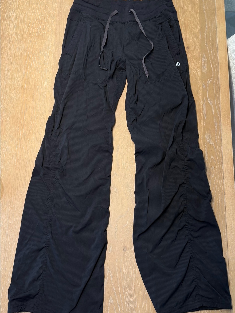 Lululemon Black Dance Studio Wide Leg Ruched Pants